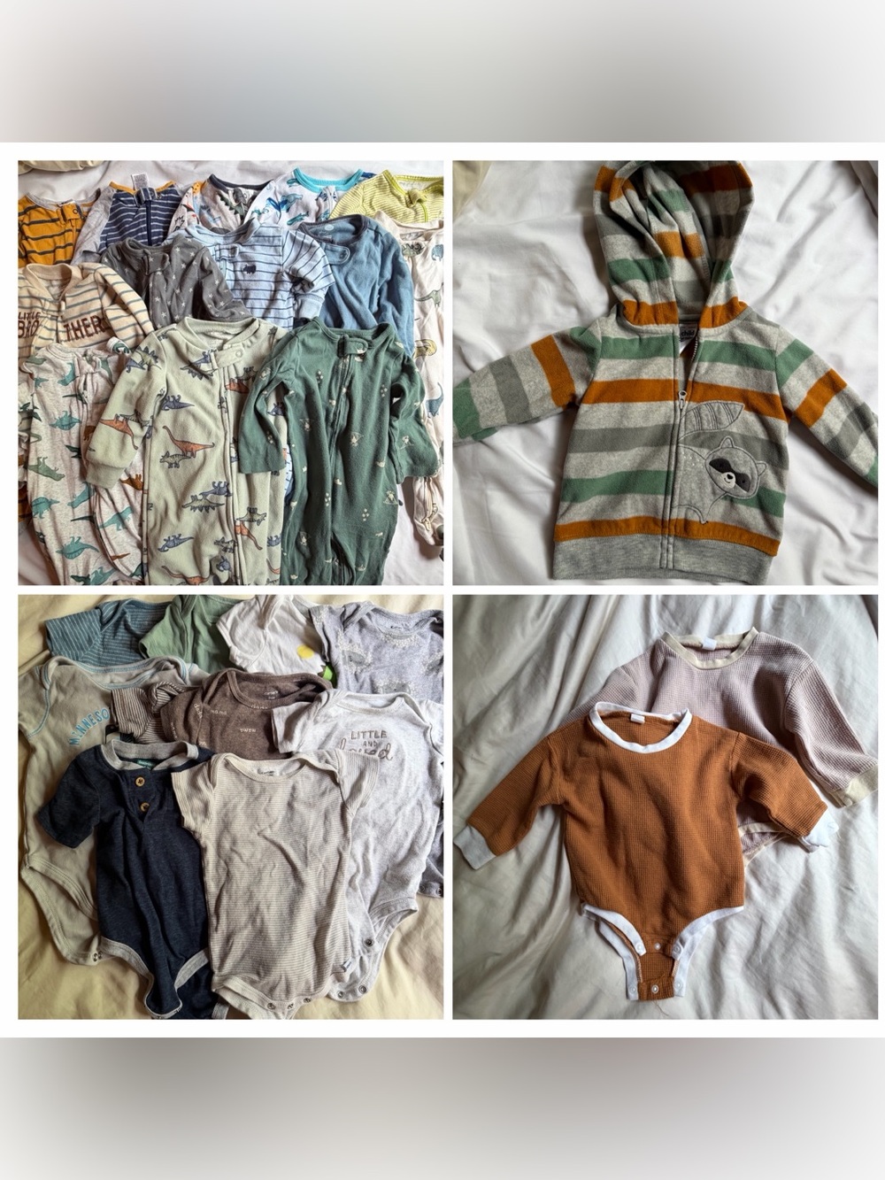 Lot of 6-9m boy clothes, over 50 pieces of clothing